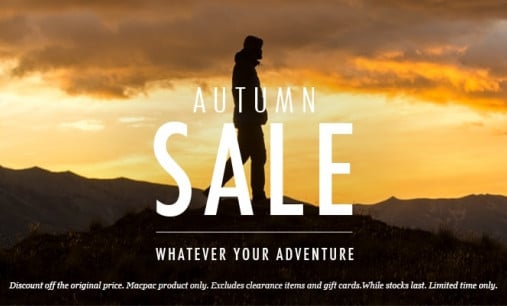 MacPac Albany - Autumn Sale